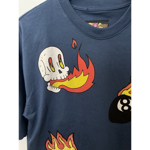 American Garage Discharge Print Size S Shirt NWOT - Picture 2 of 6